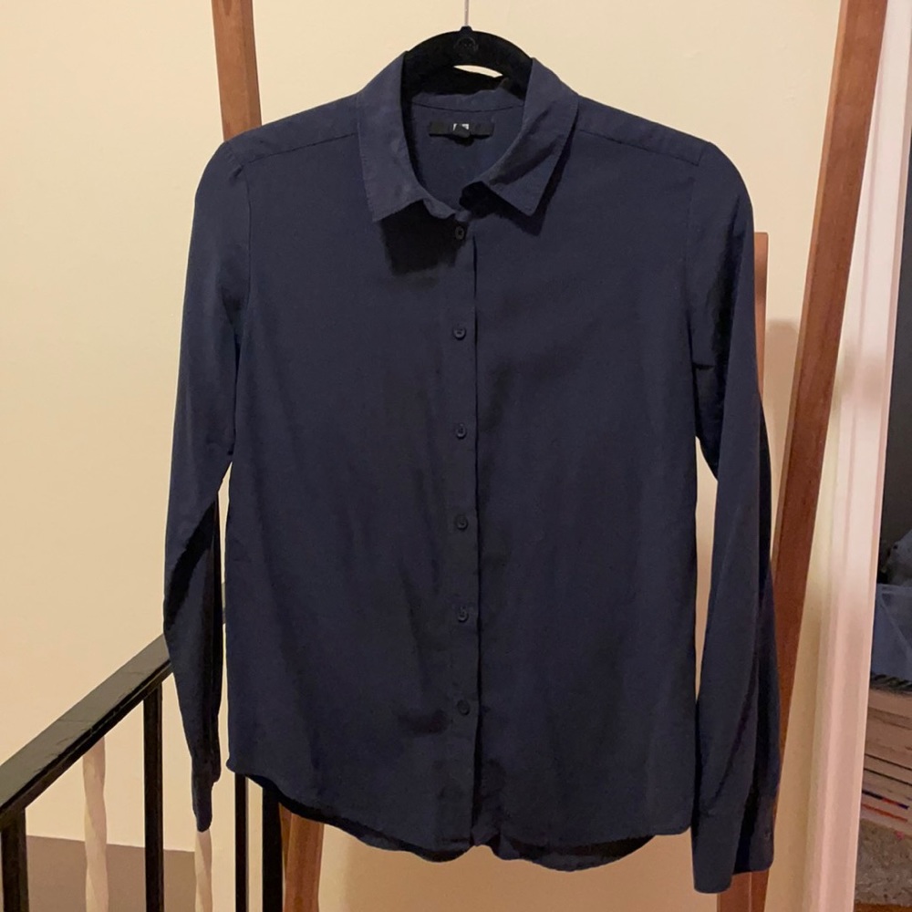 Navy Button Up Shirt